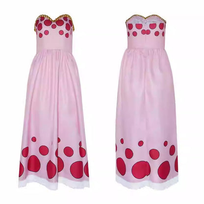 Cosplay One Piece Charlotte Linlin Costume Set S-3XL Adult