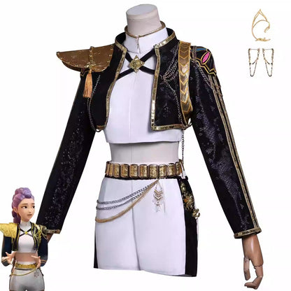 Cosplay K-Pop Demon Hunters Rumi Costume Set S-3XL Unisex Adult & Kids