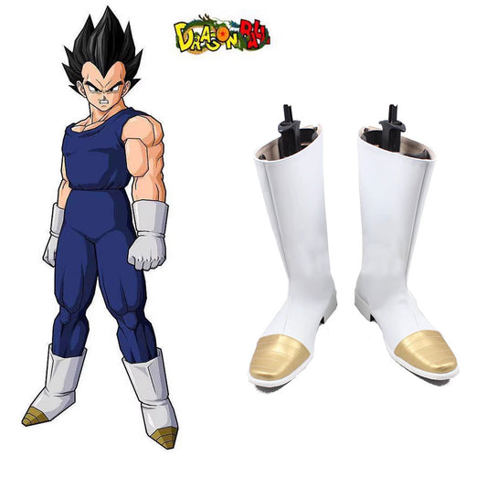 Cosplay Dragon Ball Vegeta Costume Boots Size 35-46 White