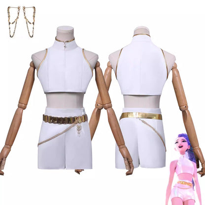 Cosplay K-Pop Demon Hunters Rumi Costume Set S-3XL Unisex Adult & Kids