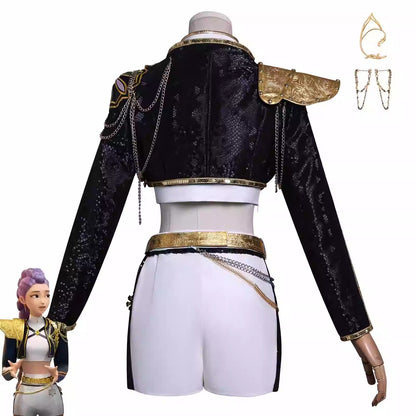 Cosplay K-Pop Demon Hunters Rumi Costume Set S-3XL Unisex Adult & Kids