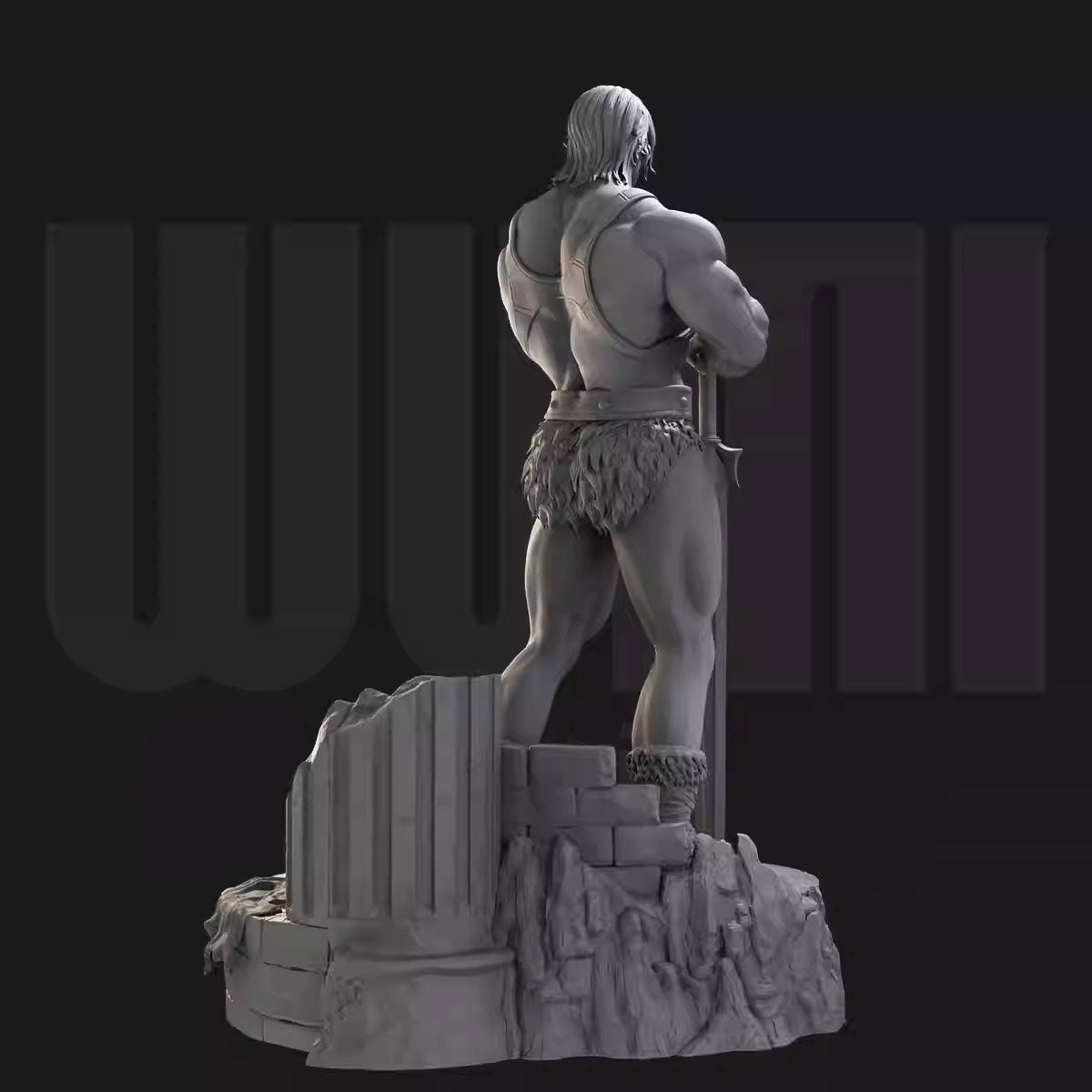 MASTER OF UNIVERSE HE-MAN 3D PRINTED GARAGE KIT RESIN FIGURE STATUE 1/18-1/24