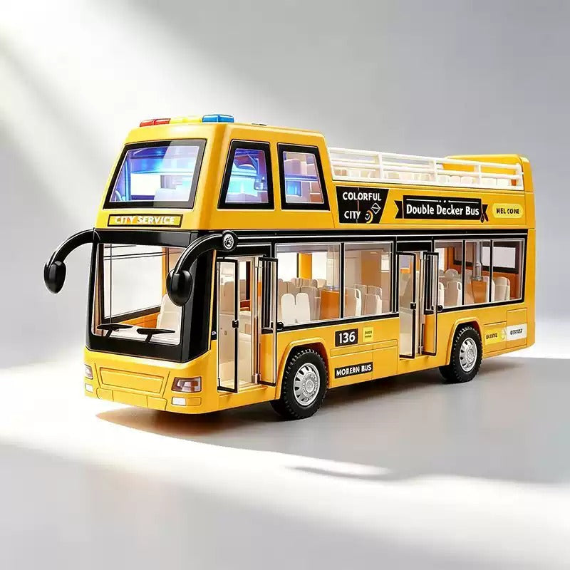 Collectables Double Decker City Sightseeing Bus with Light & Sound 2 Colours