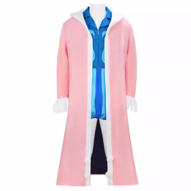 Cosplay One Piece Mr.2 Bon Kurei Bentham Costume Set S-2XL Unisex Adult