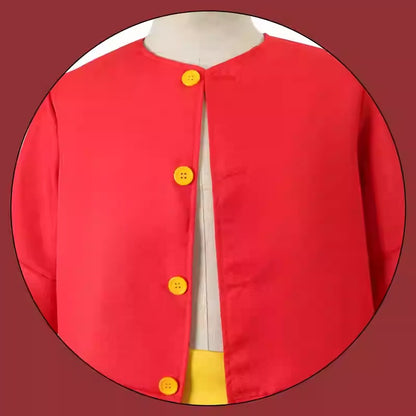 Cosplay One Piece Monkey D. Luffy Costume Set XS-3XL Unisex Adult & Kids