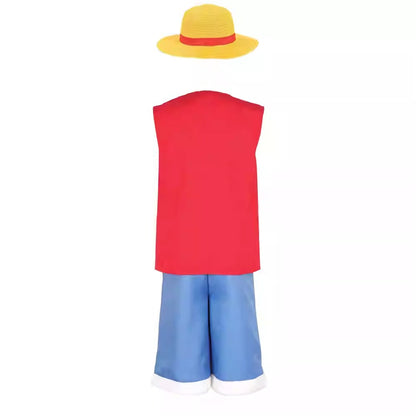 Cosplay One Piece Monkey D. Luffy Costume Set 110-150 / S-3XL Unisex Adult & Kids