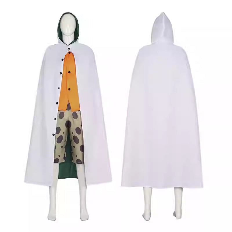 Cosplay One Piece Silvers Rayleigh Costume Set S-3XL Adult