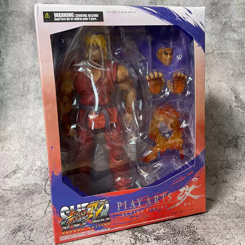 Super Street Fighter IV Arcade Edition Play Arts Kai Vol. 2 Action Figure 25 cm Ryu/Ken/Akuma