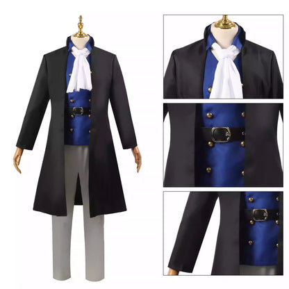 Cosplay One Piece Sabo Flame Emperor Costume Set XS-3XL Adult