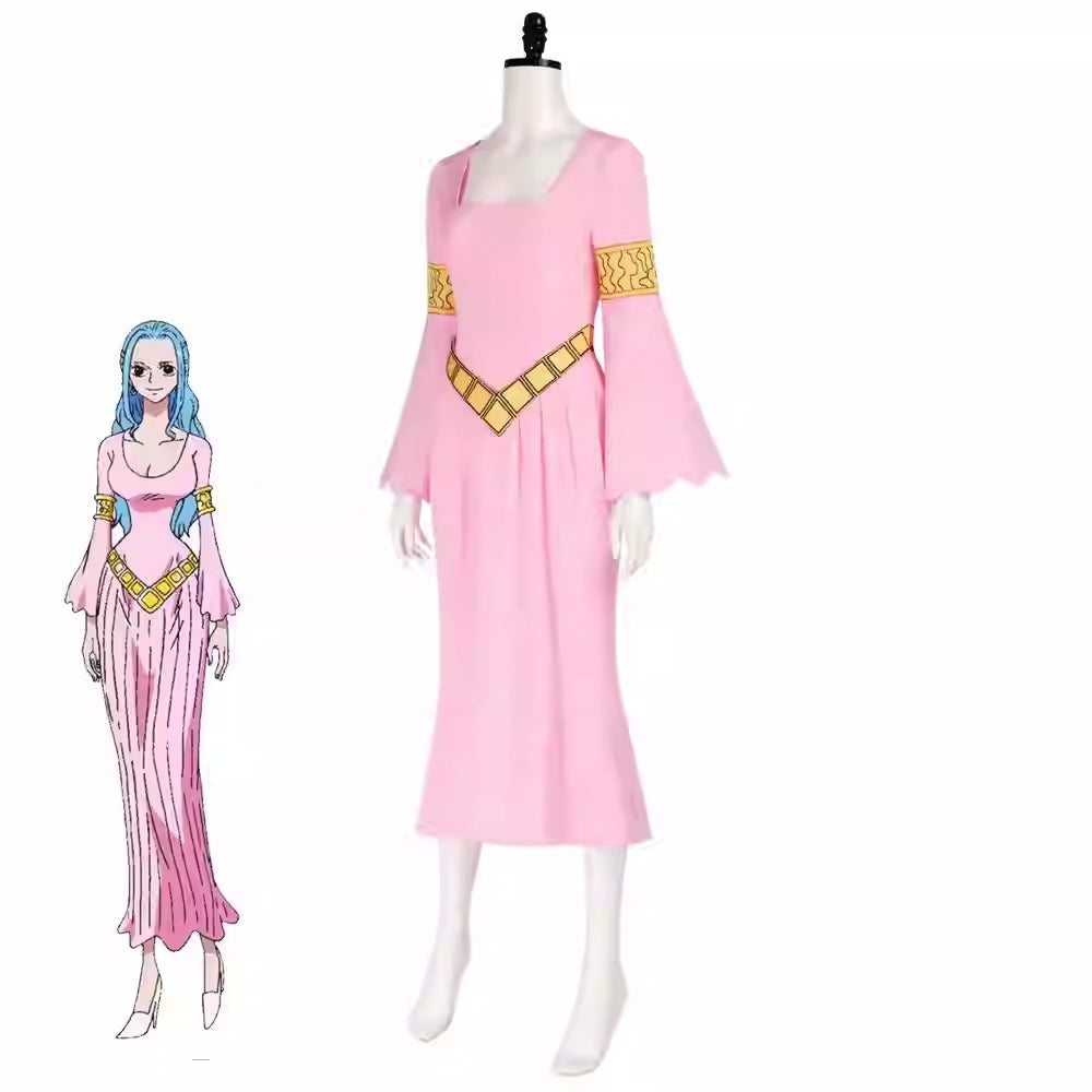 Cosplay One Piece Nefertari Vivi Costume Set XS-3XL Adult