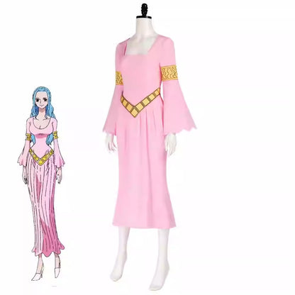 Cosplay One Piece Nefertari Vivi Costume Set XS-3XL Adult