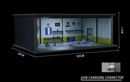 Grand Theft Auto Los Santos Scene Diorama LED Detailed Scale Garage Set 20 × 30 × 11 cm