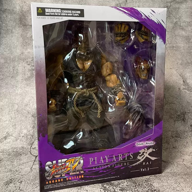Super Street Fighter IV Arcade Edition Play Arts Kai Vol. 2 Action Figure 25 cm Ryu/Ken/Akuma