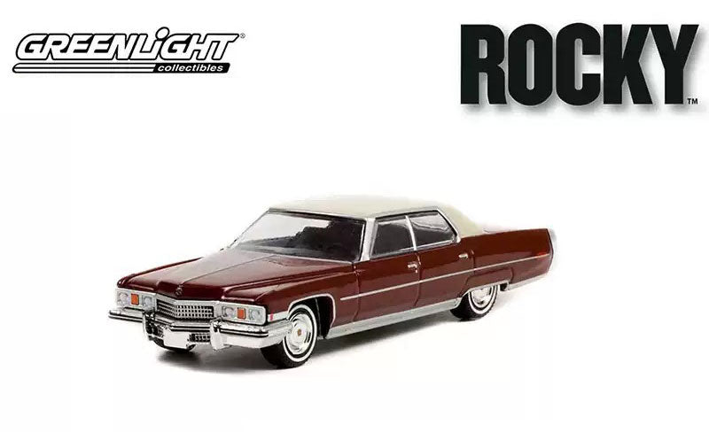 Collectables Greenlight 1:64 Rocky 1973 Cadillac Sedan deVille Diecast Model Car