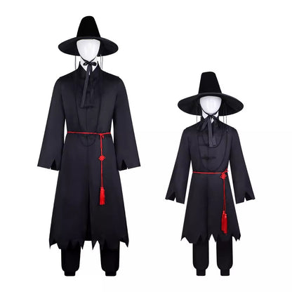 Cosplay K-Pop Demon Hunters Saja Boys Jinu Costume Set S-3XL Unisex Adult & Kids