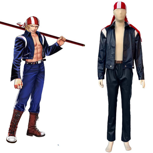 Cosplay The King Of Fighters KOF Billy Kane Costume Set XS-3XL Adult / Kids