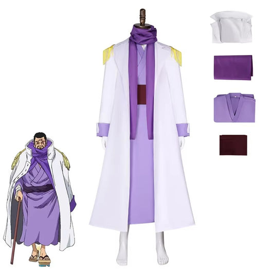 Cosplay One Piece Fujitora Issho Costume Set XS-3XL Adult