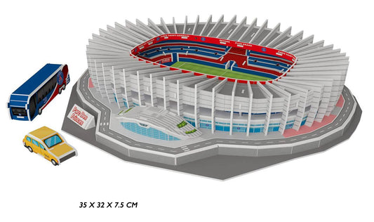 3D PUZZLE PARC DES PRINCES STADIUM DIY SELF MODEL WITH FREE LIGHT
