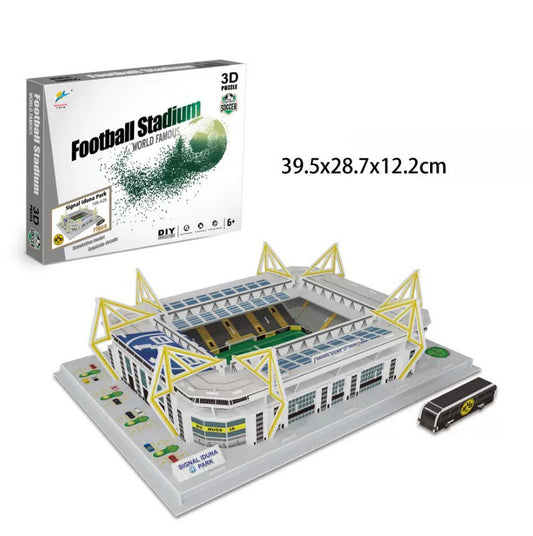 3D PUZZLE SIGNAL IDUNA PARK FOOTBALL STADIUM DIY SELF MODEL WITH FREE LIGHT