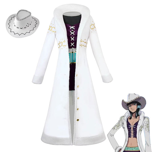 Cosplay One Piece Nico Robin Miss All Sunday Costume Set XS-3XL Adult