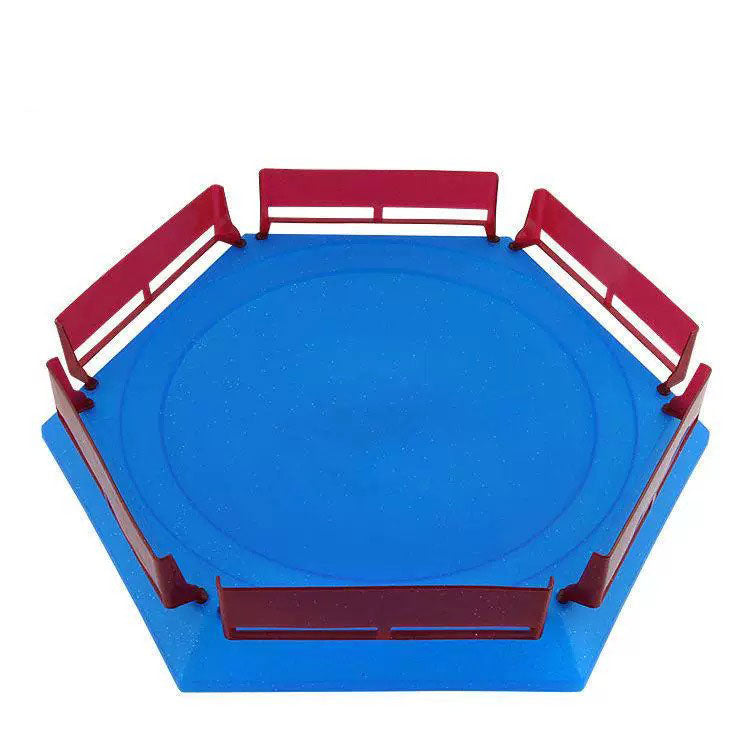 Spinning Top Battles Hexagonal Arena Stadium Platform 38x33x7.5 cm 3 Colours