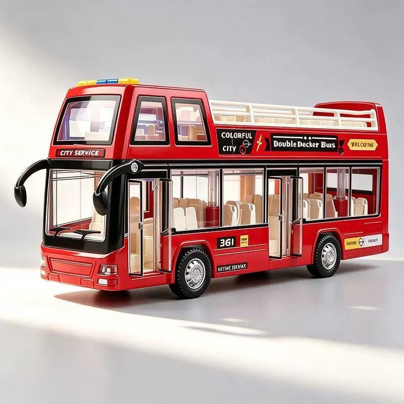 Collectables Double Decker City Sightseeing Bus with Light & Sound 2 Colours