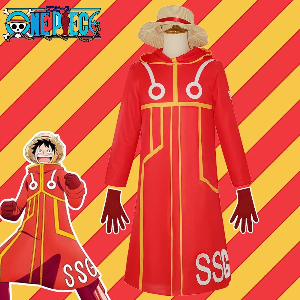 Cosplay One Piece Egghead Island Arc Monkey D. Luffy Costume Set S-2XL Adult
