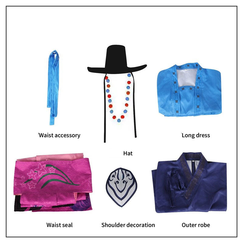 Cosplay K-Pop Demon Hunters Celine Costume Set S-2XL Adult