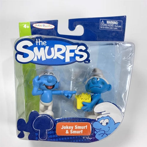 COLLECTABLES JAKKS PACIFIC JOCKEY SMURF & SMURF 2.5" FIGURE