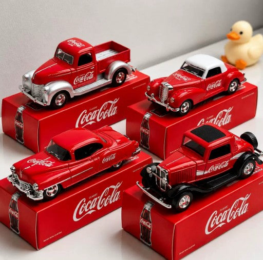 Collectables Diecast Coca-Cola Classic Cars Set 7cm Pull Back