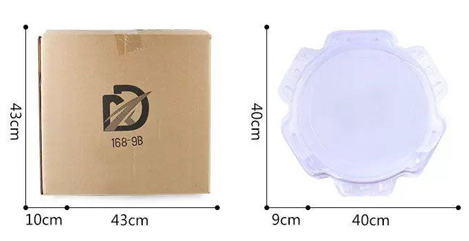 Spinning Top Battles Arena Stadium Platform 40x40x9 cm White