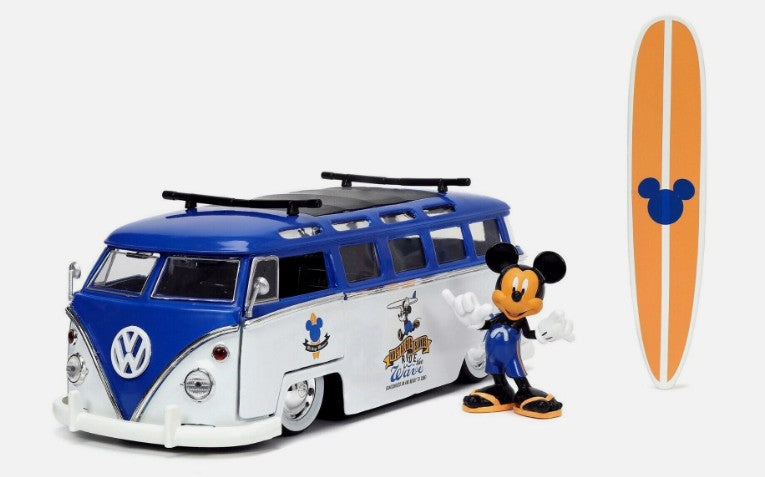 Collectables Diecast Jada Disney Mickey And Friends Micky Mouse & Volkswagen T1 Bus 1:24