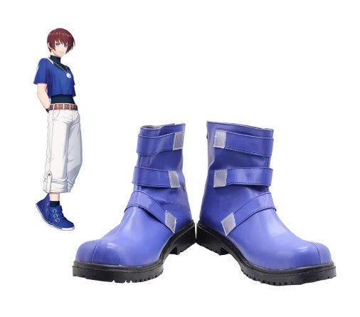 Cosplay The King Of Fighters KOF Chris Costume Boots Size 35-46 Blue